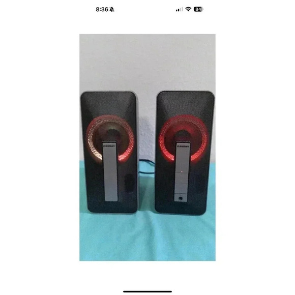 Elegiant SR300 Black 2 Channel Stereo Quality 10W Multimedia Sound PC Speaker - Picture 4 of 6